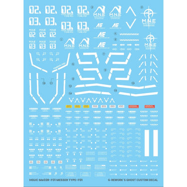 G-Rework CD-H233 Premium Decal for HG Messer